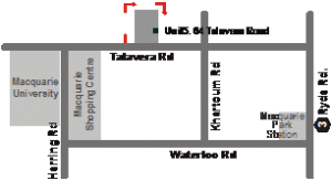 map with Macq Clinic